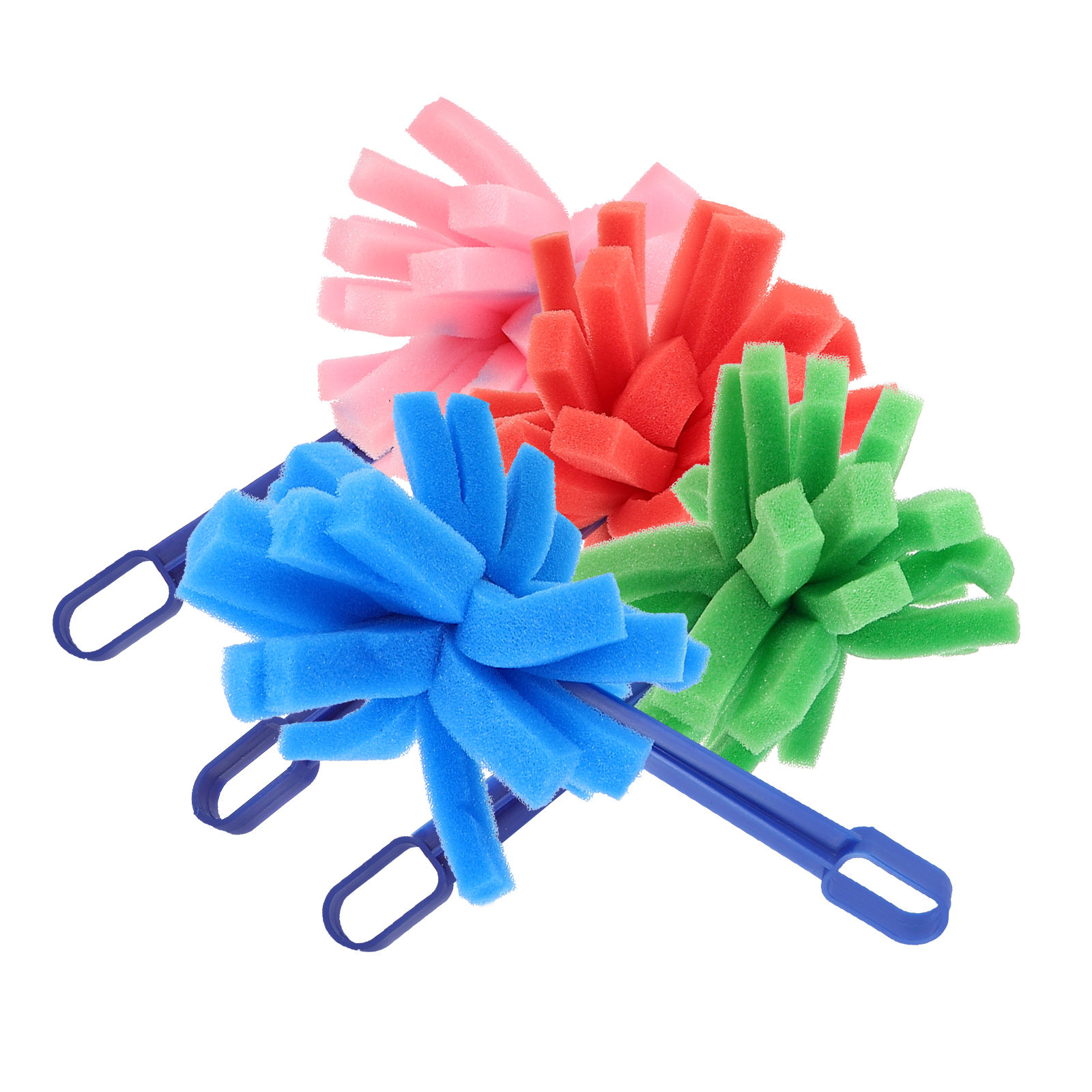 Art Craft Toddlers - ชุดแปรงฟองน้ำสำหรับเด็ก 4 ชิ้น สำหรับงานศิลปะ งานฝีมือ งานปั๊มลาย