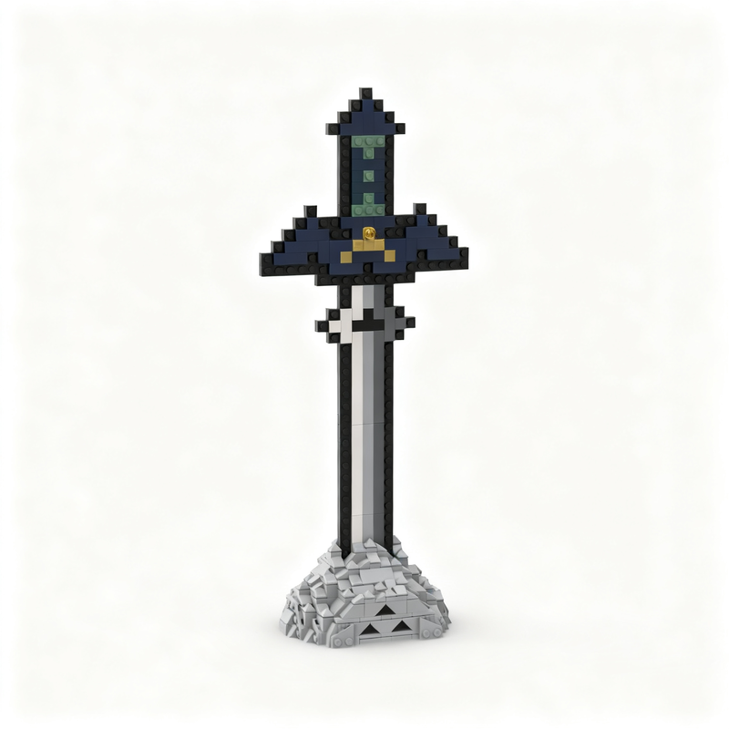 Art Craft Christmas Ideas - 535 ชิ้น ชุดตัวต่อ MOC ดาบมาสเตอร์ของเซลดา ของเล่น