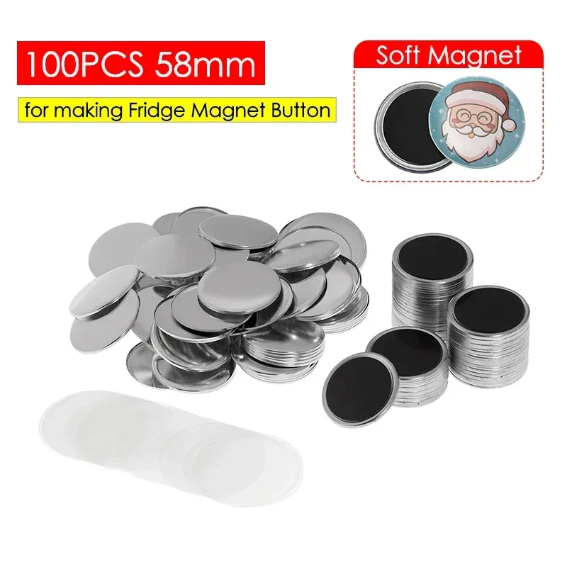 Art Craft Magnet - ชุดอุปกรณ์ทำป้ายแม่เหล็กติดตู้เย็น ขนาด 25-75 มม. จำนวน 50/100