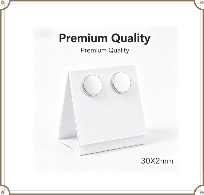 Art Craft Magnet - แม่เหล็กนีโอไดเมียมทรงกลม ขนาด 30x2 มม. แรงดูดสูง แม่เหล็กถาวร