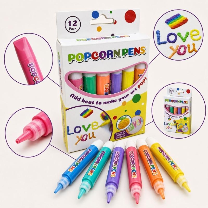 Art Craft Doodle - 3D Art CRAFT ปากกาสำหรับเด็กความร้อนเปิดใช้งานภาพวาดปากกาสารพันสีสำหรับ Doodling การ์ดและตกแต่งบ้าน