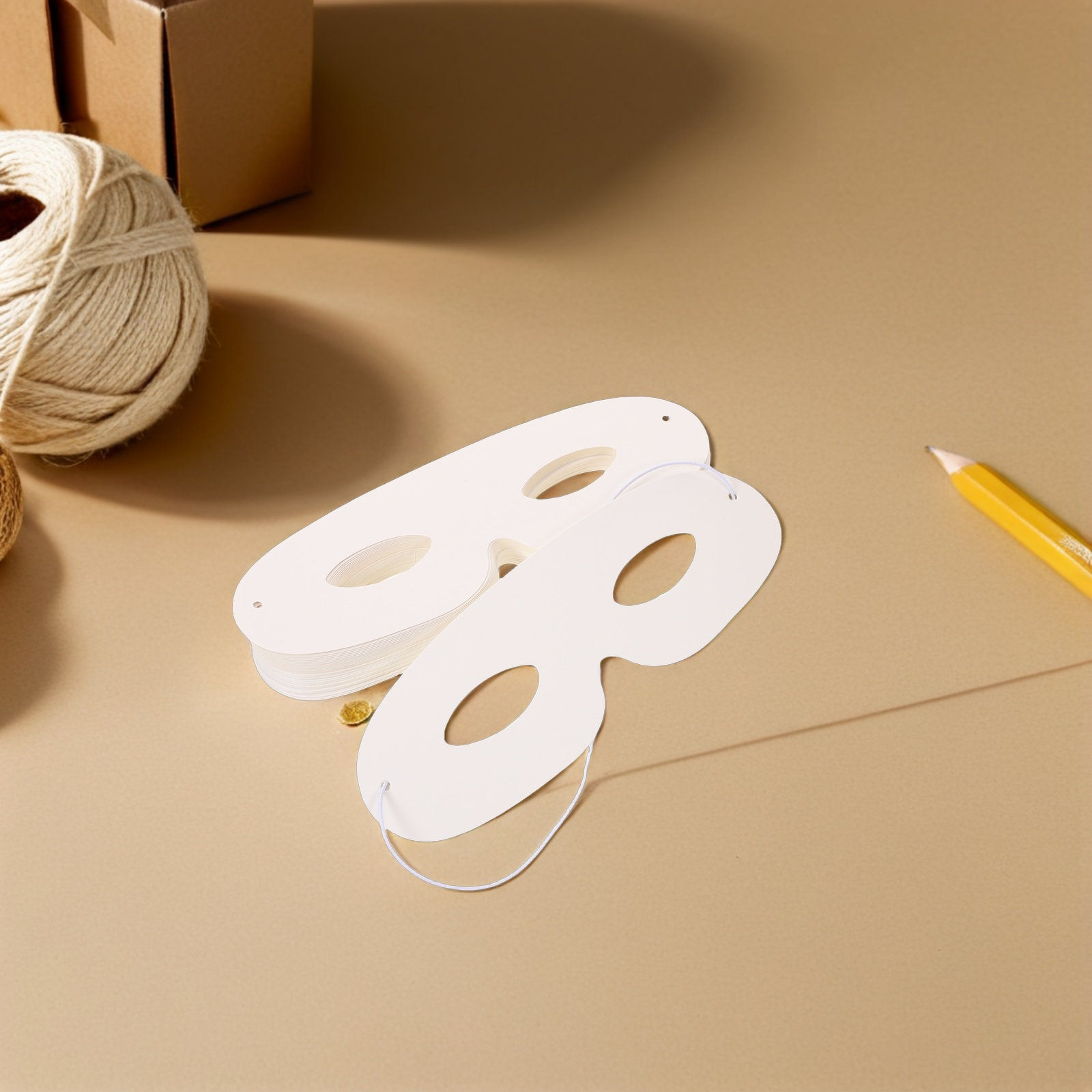 หน้ากากงานฝีมือสีขาวสำหรับเด็ก - Art Craft Doodle บทวิจารณ์และราคา