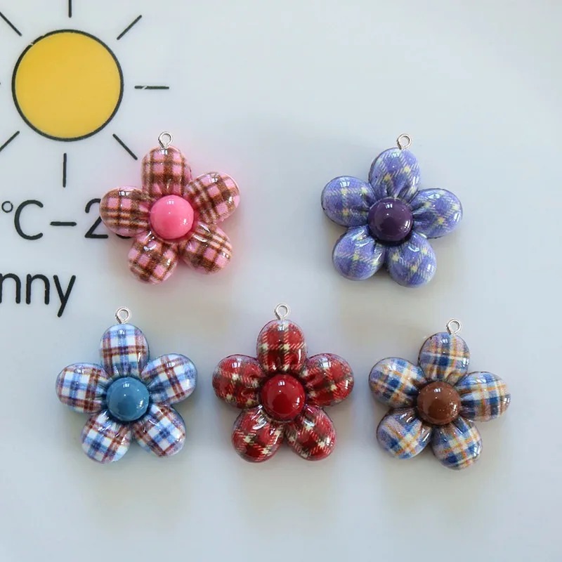 จี้เรซิ่นรูปดอกไม้หวานๆ 10 ชิ้ - Art Craft Party บทวิจารณ์และราคา