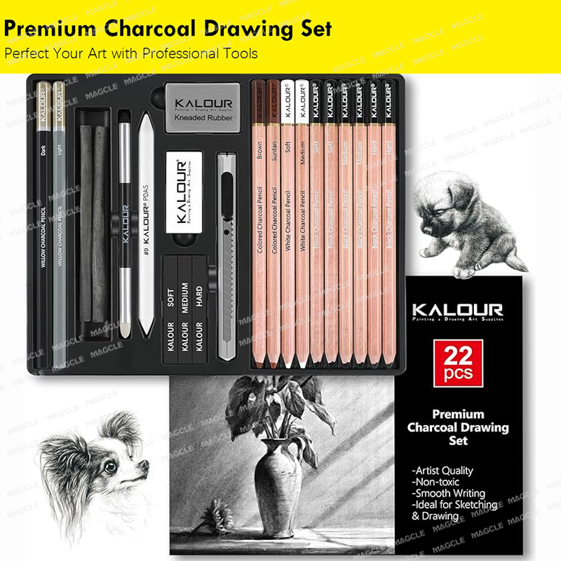 Kalour PDAS Charcoal Sketching - Sketching Charcoal Set บทวิจารณ์และราคา