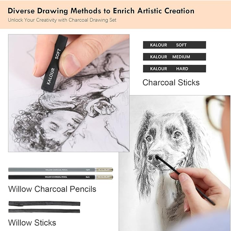Kalour PDAS Charcoal Sketching - Sketching Charcoal Set บทวิจารณ์และราคา
