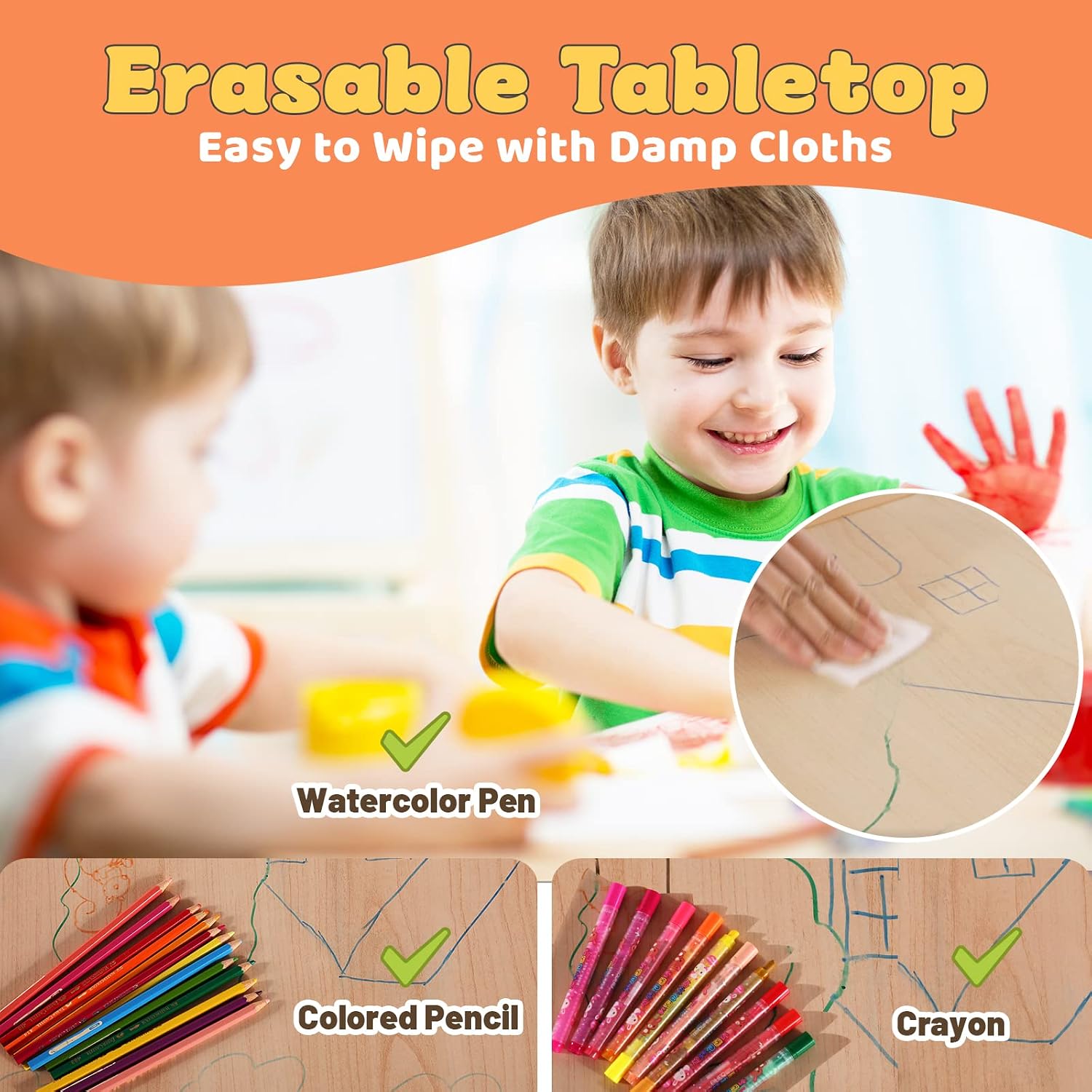 ชุดโต๊ะและเก้าอี้สำหรับเด็ก, ช - Art Craft Toddlers บทวิจารณ์และราคา