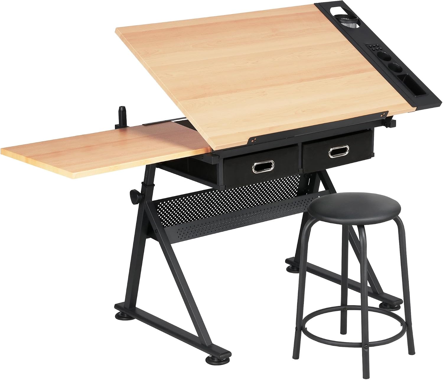 โต๊ะเขียนแบบปรับระดับได้พร้อมเ - Art Craft Wood บทวิจารณ์และราคา