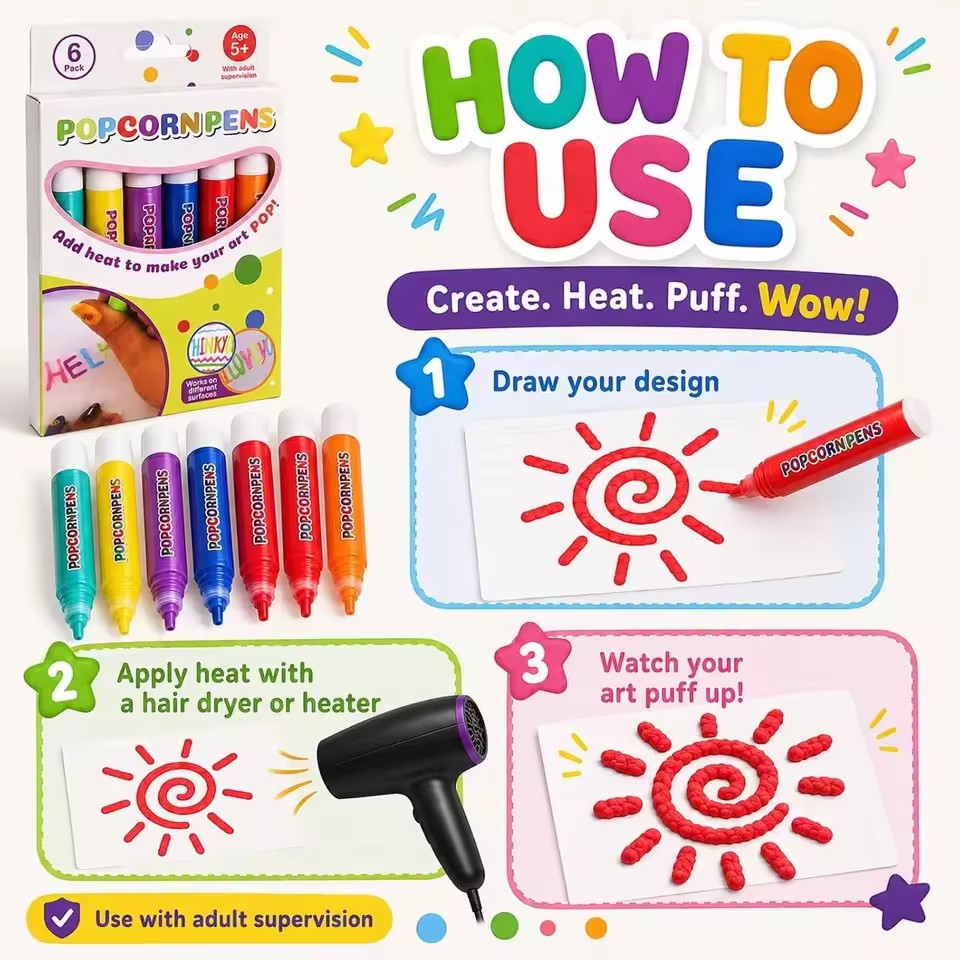 ชุดปากกาป๊อปคอร์นพองฟู, ชุดปาก - Art Craft Doodle บทวิจารณ์และราคา