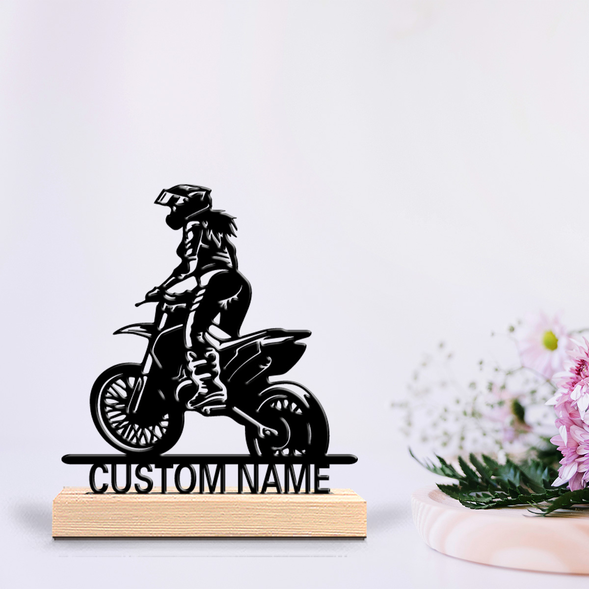 งานฝีมือศิลปะรูปสาวนักขี่มอเตอ - Art Craft Wood บทวิจารณ์และราคา