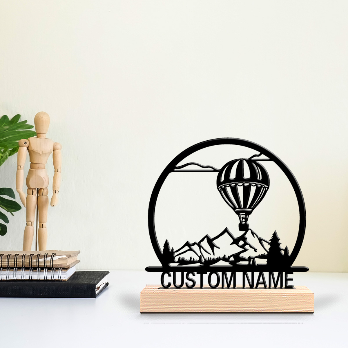 บอลลูนลมร้อน 1 ชิ้น ป้ายชื่อสั - Art Craft Wood บทวิจารณ์และราคา