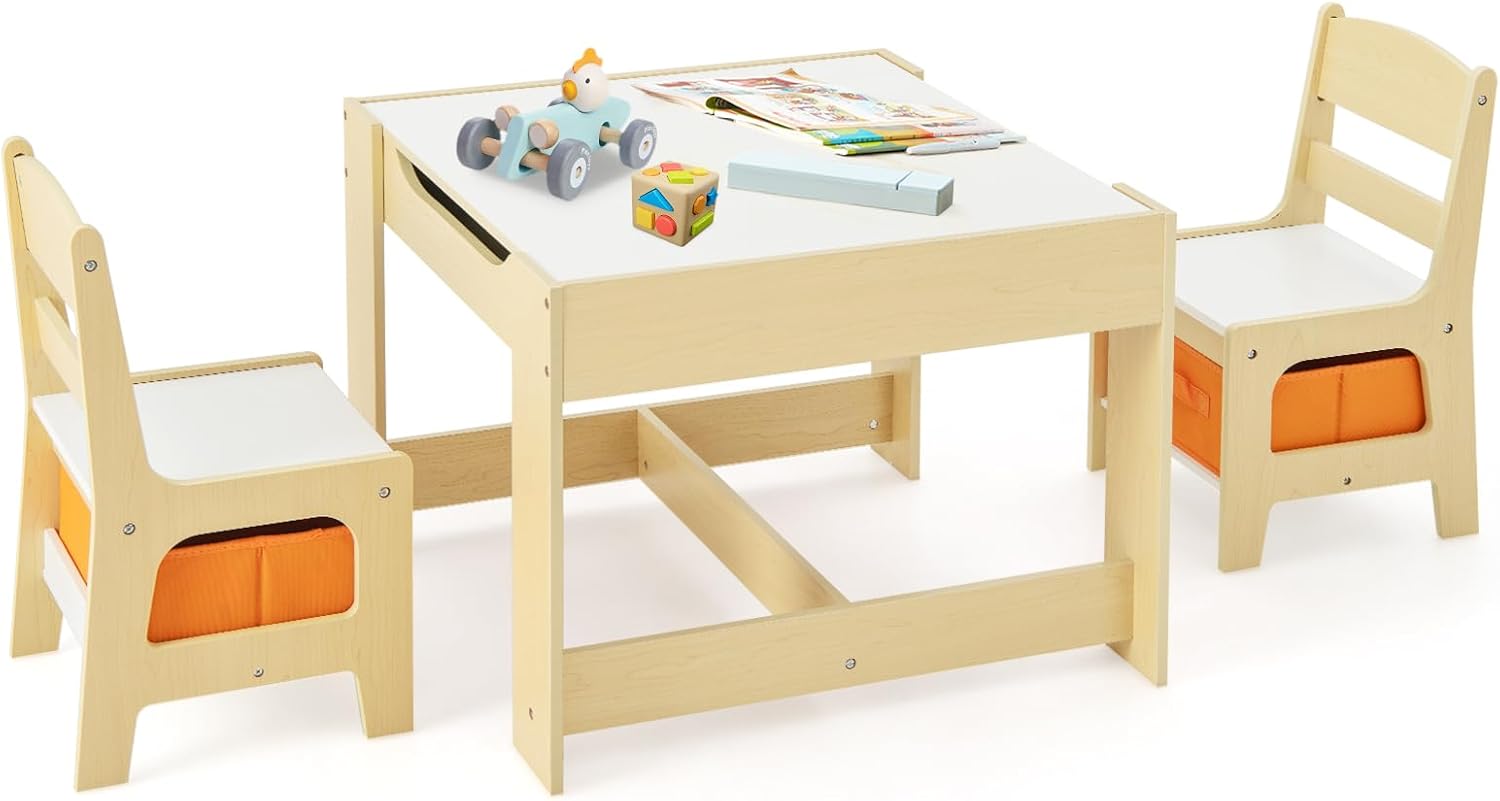 ชุดโต๊ะและเก้าอี้เด็ก 3 in 1 ท - Art Craft Toddlers บทวิจารณ์และราคา