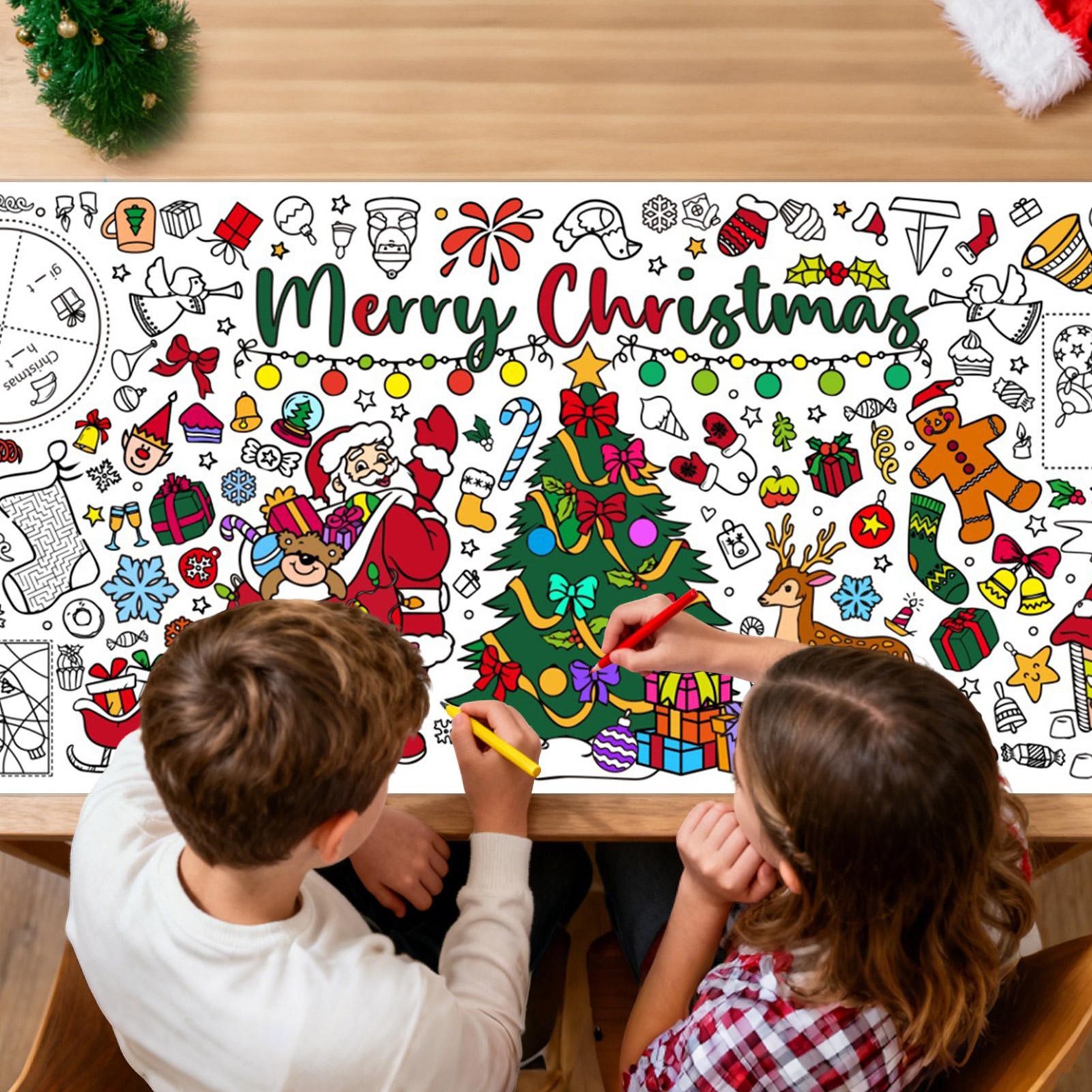 โปสเตอร์ระบายสีคริสต์มาสขนาดให - Art Craft Doodle บทวิจารณ์และราคา