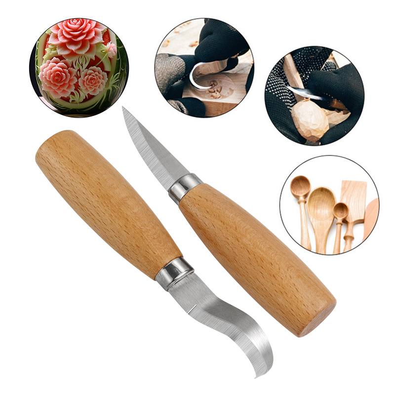 มีดแกะสลักเหล็กสแตนเลส ด้ามไม้ - Art Craft Wood บทวิจารณ์และราคา