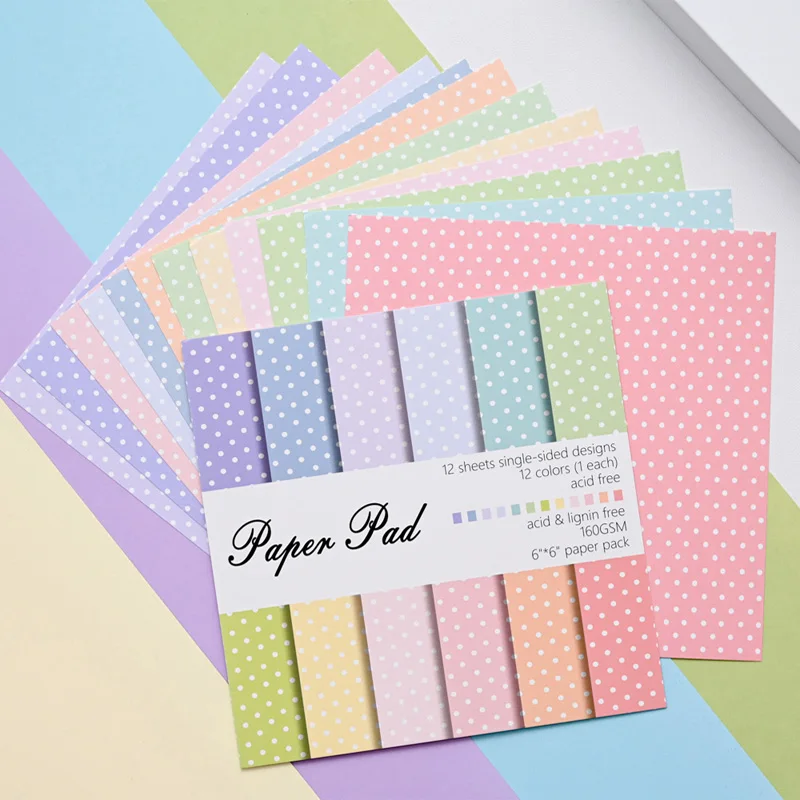 กระดาษลายจุดขนาด 6x6 นิ้ว 12 แ - Art Craft Birthday Party บทวิจารณ์และราคา