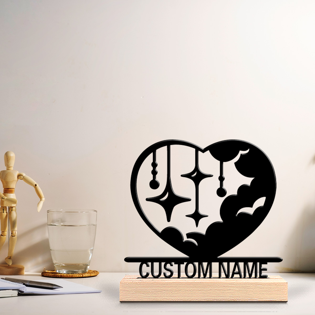 งานศิลปะโลหะรูปเมฆรัก 1 ชิ้น ต - Art Craft Wood บทวิจารณ์และราคา