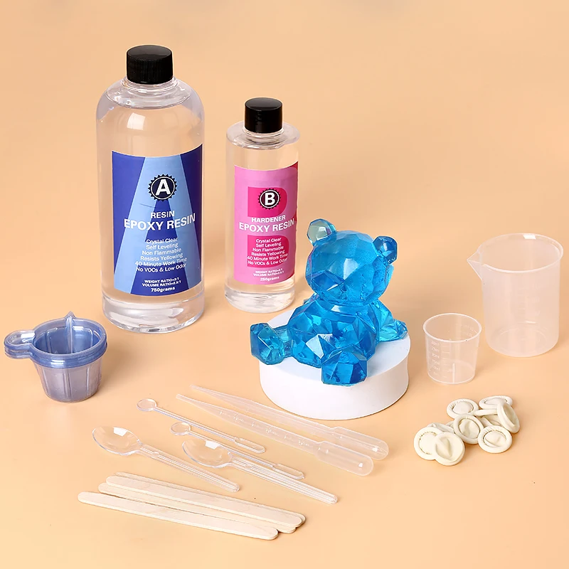 อีพ็อกซี่เรซิ่นชุดคริสตัลใสผสม - Art Craft Stick บทวิจารณ์และราคา