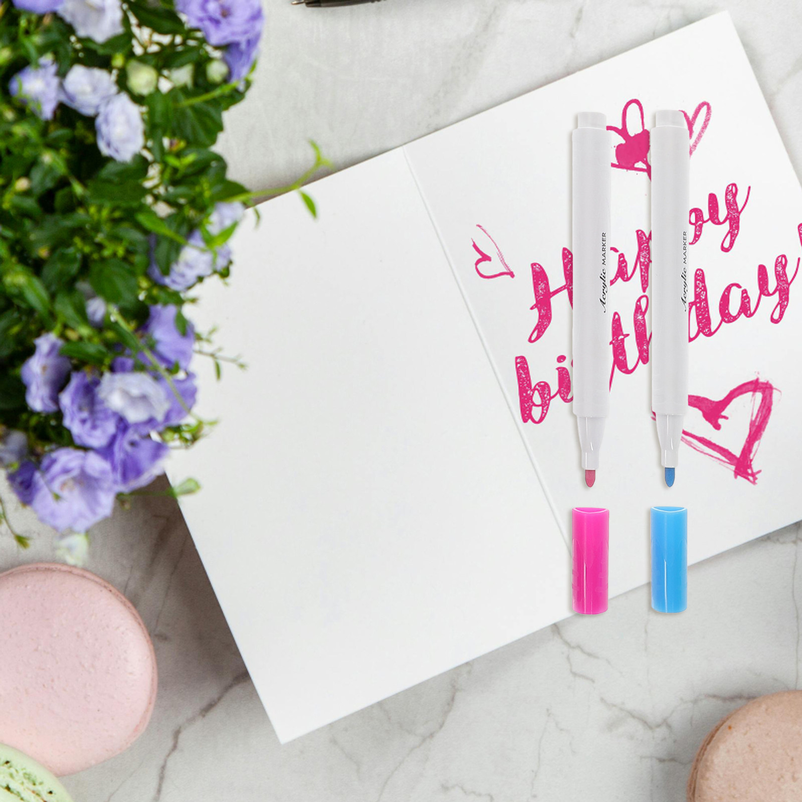 ปากกาสีอะคริลิก 12 ด้าม หัวเล็ - Art Craft Doodle บทวิจารณ์และราคา