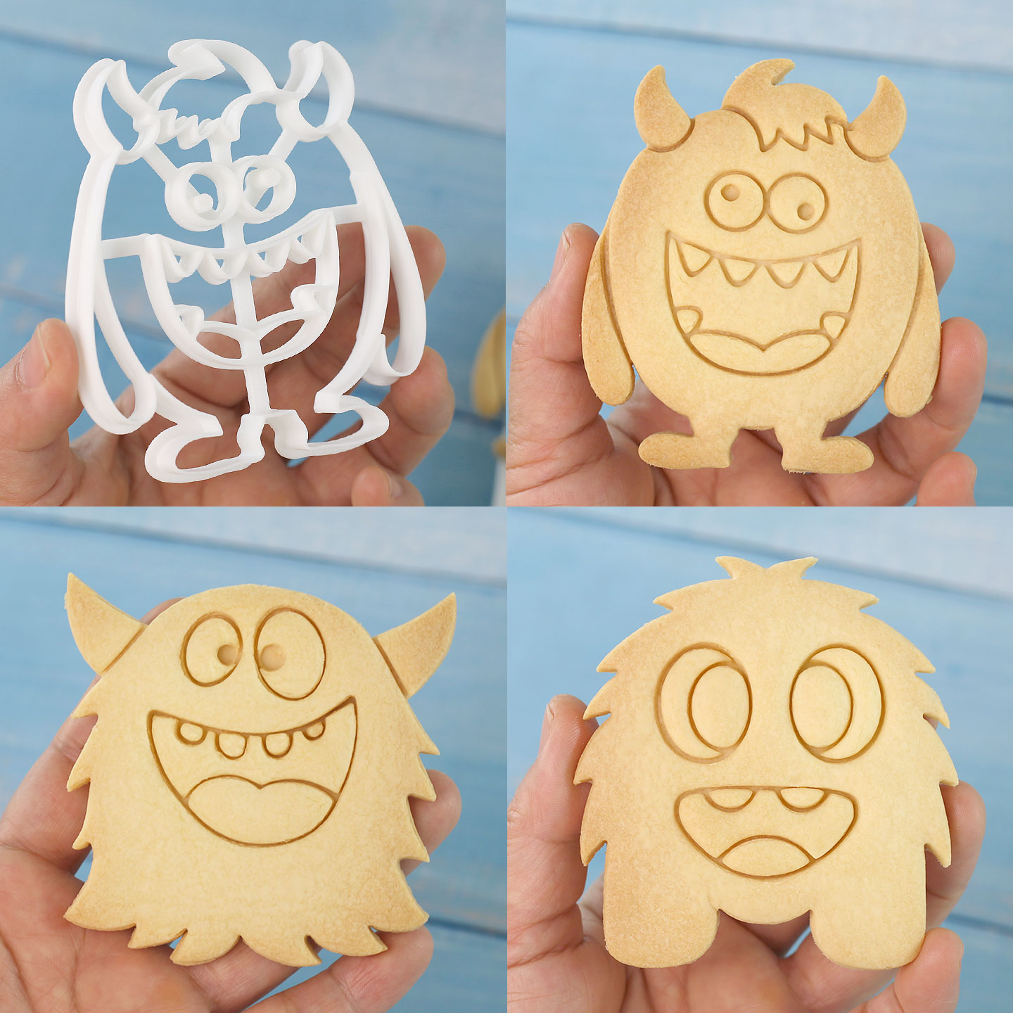 1 ชิ้น/4 ชิ้น ตัวตัดคุกกี้รูปม - Art Craft Party บทวิจารณ์และราคา
