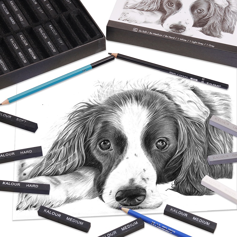 ชุดสีพาสเทลนุ่ม 24 สี ชอล์กสีส - Sketching Charcoal Set บทวิจารณ์และราคา