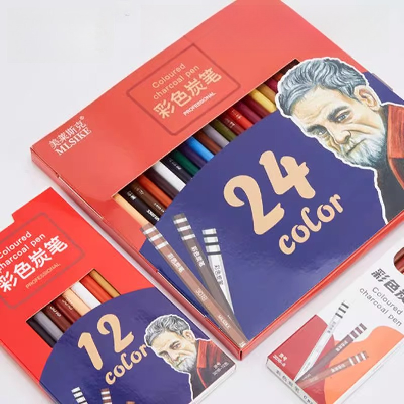 ดินสอสีชาร์โคล MLSIKE 6/12/24  - Sketching Charcoal Set บทวิจารณ์และราคา