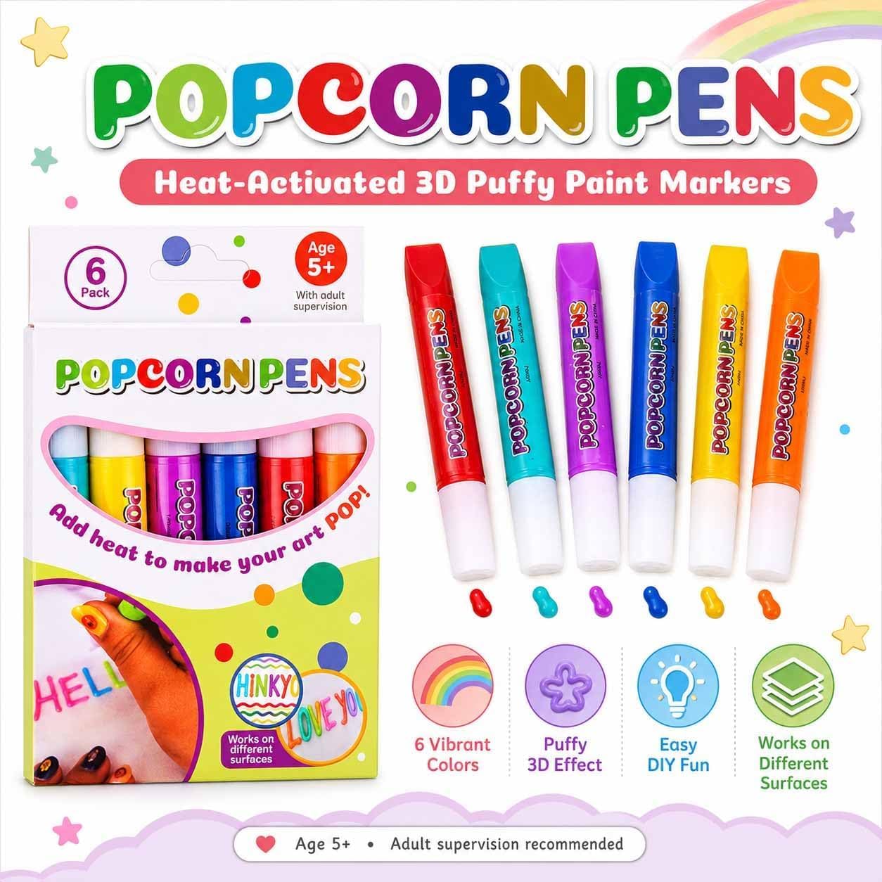 ปากกาป๊อปคอร์นเมจิกพัฟฟี่ ชุดว - Art Craft Doodle บทวิจารณ์และราคา
