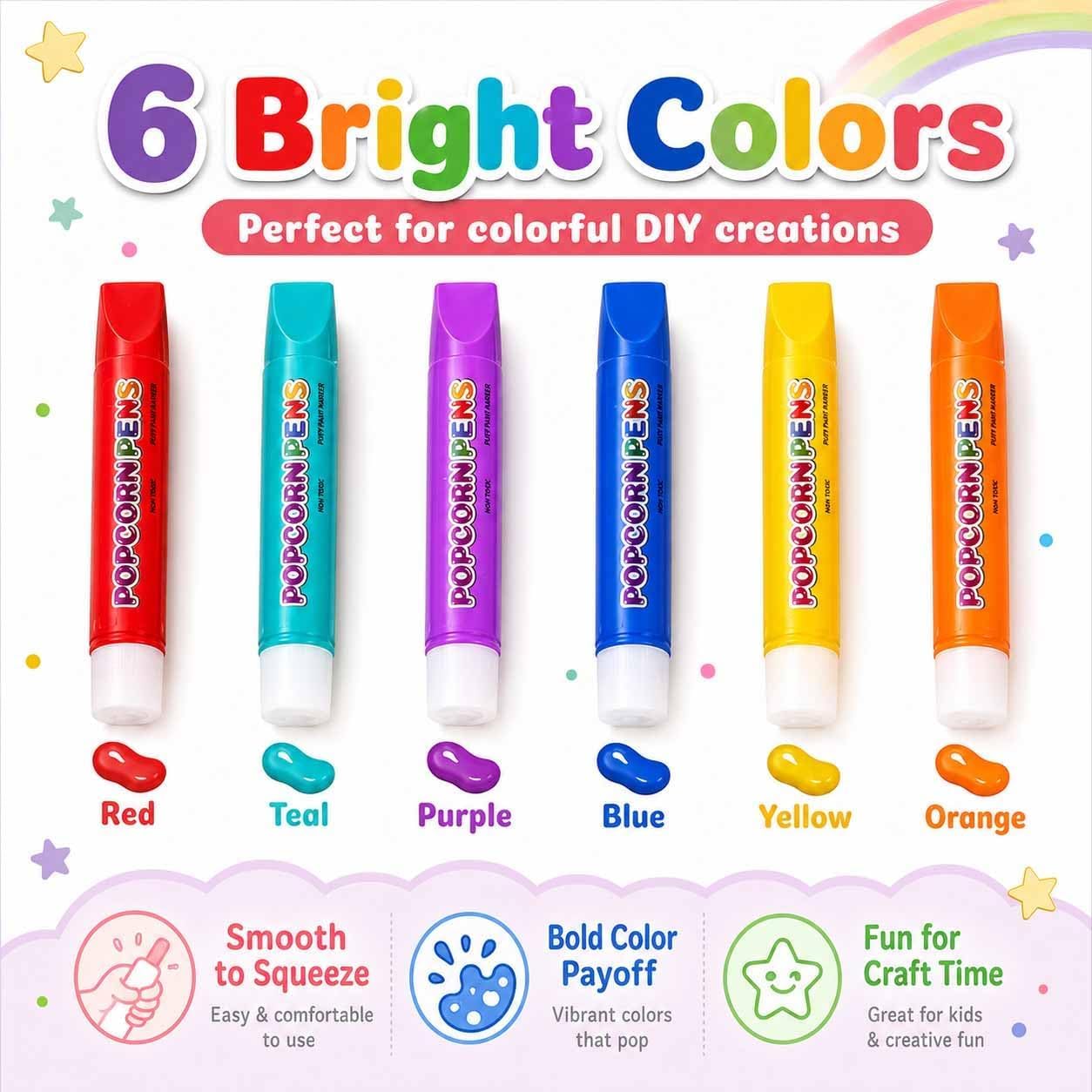 ปากกาป๊อปคอร์นเมจิกพัฟฟี่ ชุดว - Art Craft Doodle บทวิจารณ์และราคา