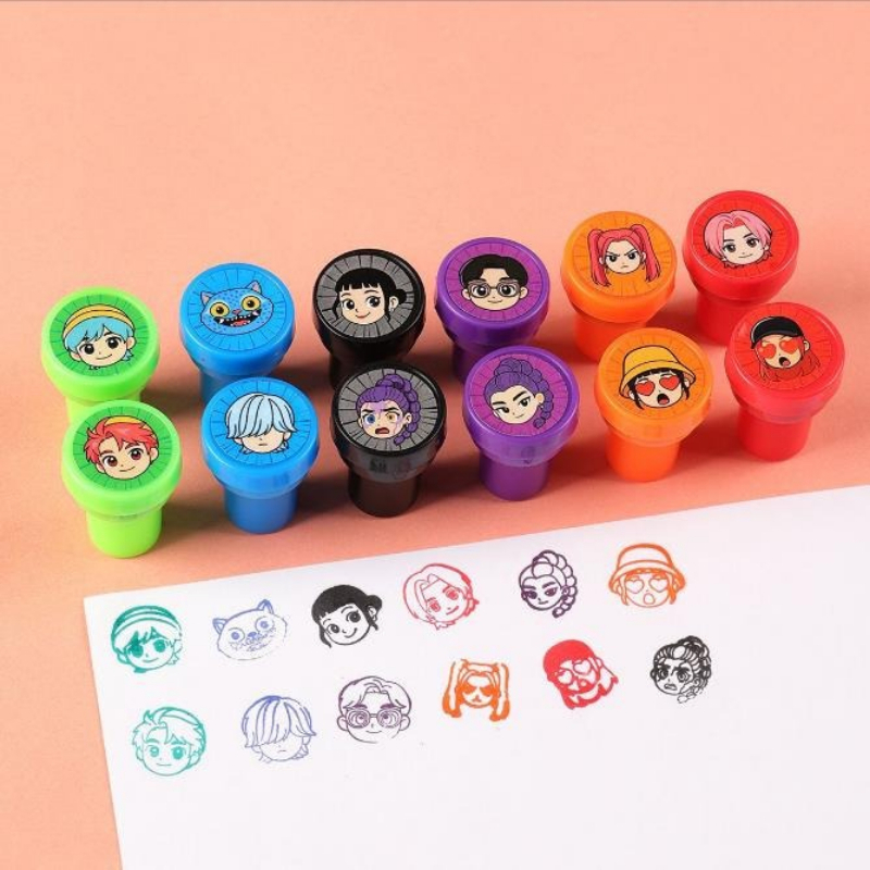 ชุดแสตมป์ 12 ชิ้น ธีมอนิเมะ Th - Art Craft Party บทวิจารณ์และราคา