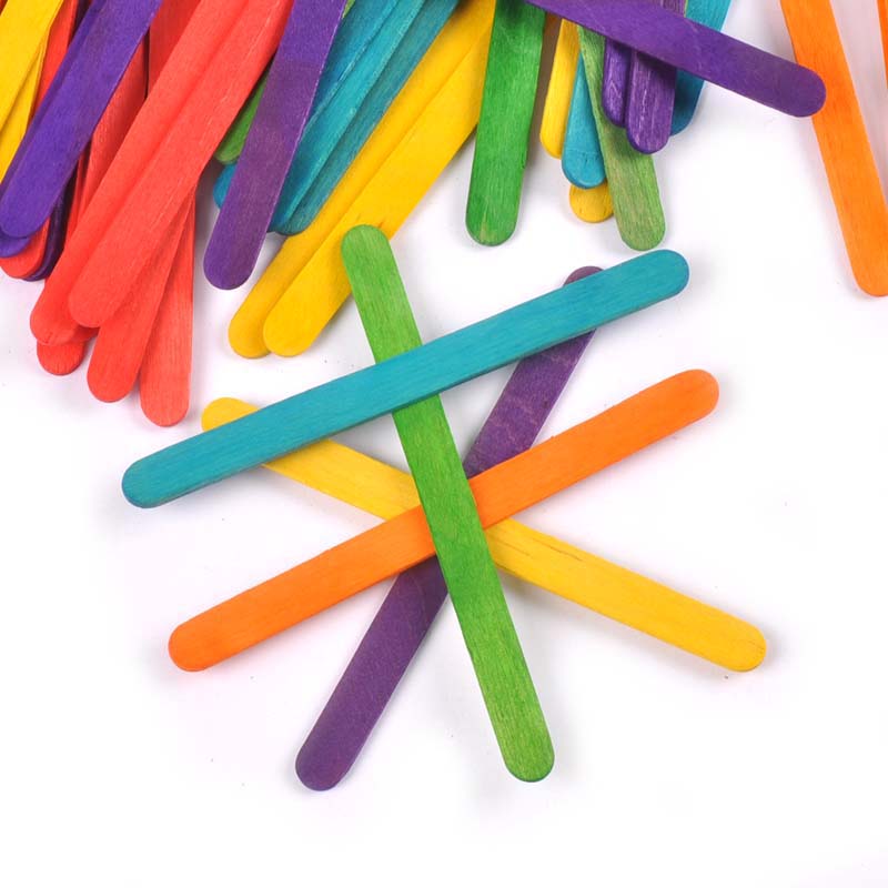 50ชิ้น/ล็อตไม้ธรรมชาติและไม้ที - Art Craft Stick บทวิจารณ์และราคา